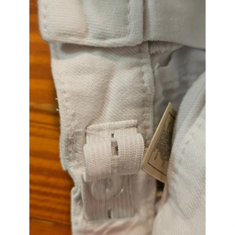 7‎ Seven for All Mankind Infant girls White Designer jeans Sz 2T EUC Adjustable